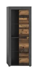 Vitrine Jam Anthraz./Natur ca. 60x159x35 cm