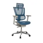 m&ouml;max Drehstuhl Ergohuman Slim Blau ca. 69x116-138x66cm