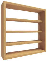 K&uuml;chenregal Esaldi S ca. 40x40 cm Buchefarben