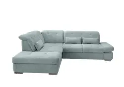 Ecksofa Dalida Mintgr&uuml;n Chenille mit Bettkasten
