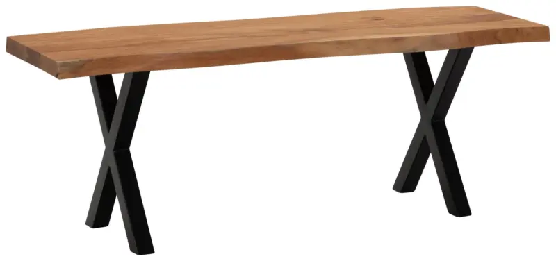 Garderobenbank ca. 120x40x45,5 cm Akazie Echtholz