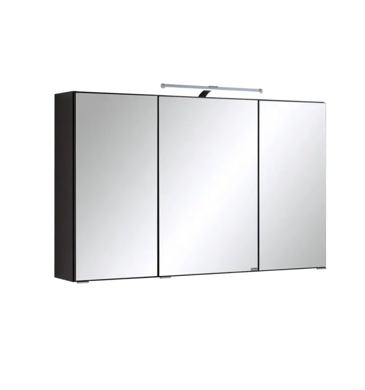 Spiegelschrank Cardiff 3-t&uuml;rig ca. 100x64 cm Graphitfarben