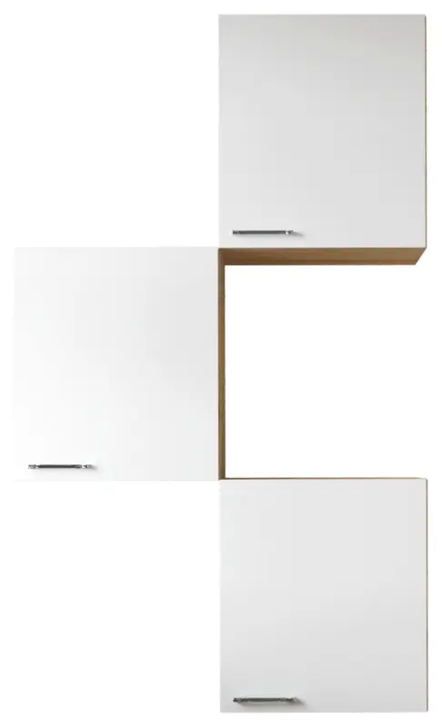 K&uuml;chenoberschrank Merle Wei&szlig;/Eichefarben