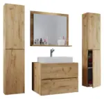 m&ouml;max Badezimmer Lendas 5-tlg. ca. 147 cm Honigeiche