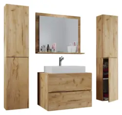 Badezimmer Lendas 5-tlg. ca. 147 cm Honigeiche