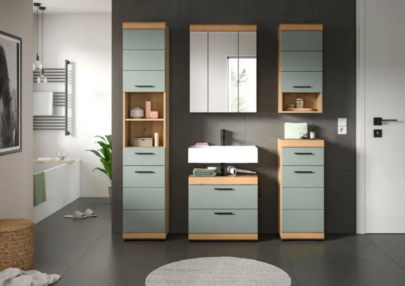 Badezimmer Scout 5-tlg. ca. 134 cm Salbeigr&uuml;n