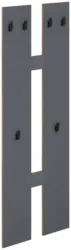 Wandgarderobe SALIA M Anthrazit ca. 57x140x20 cm