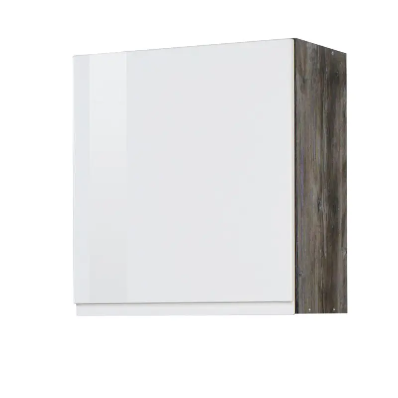 K&uuml;chenoberschrank "Cardiff" Wei&szlig;/Eiche