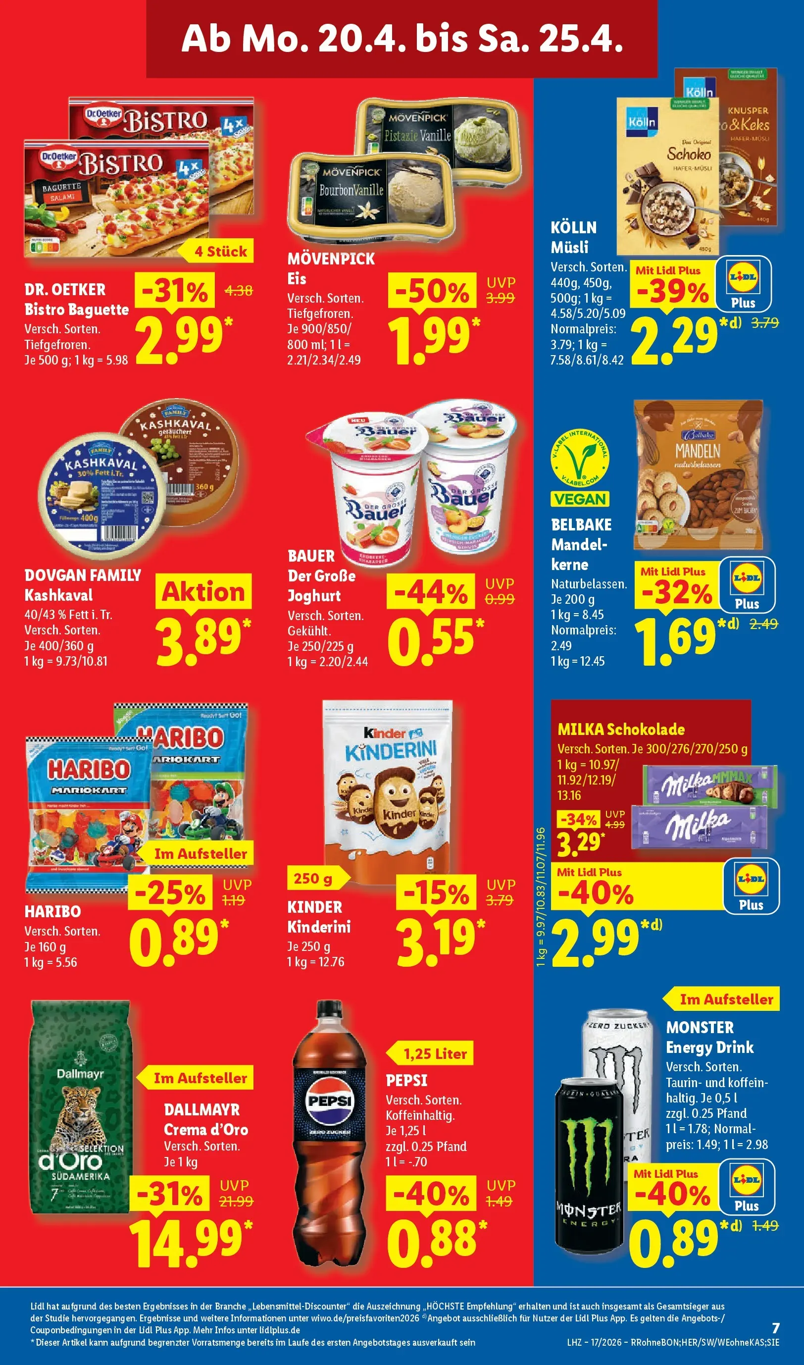 Lidl Prospekt Zülpich (ab 19.04.2026) zum Blättern » Angebote | Seite: 11 | Produkte: Haribo, Energy, Joghurt, Salami