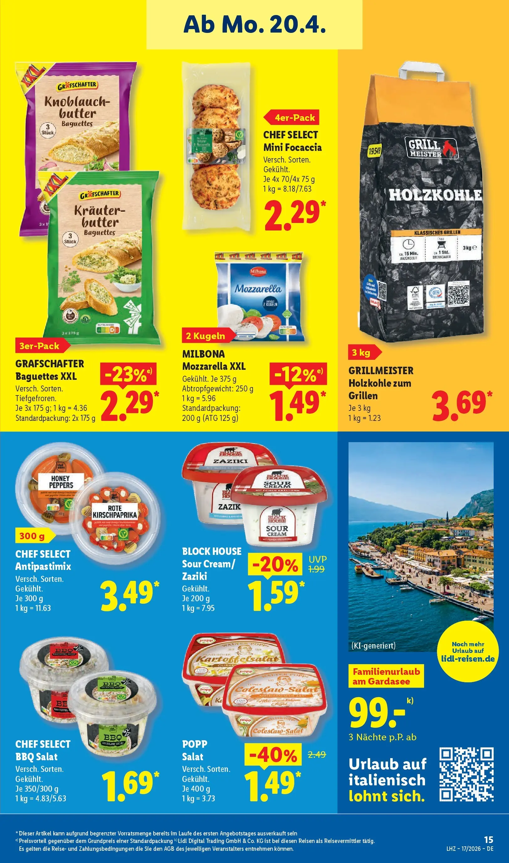 Lidl Prospekt Zülpich (ab 19.04.2026) zum Blättern » Angebote | Seite: 23 | Produkte: Grill, Butter, Knoblauch, Salat