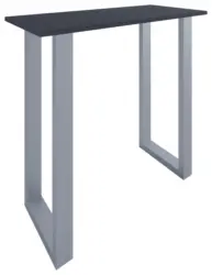 Bartisch Xona Anthrazit Silber ca.110x102x50cm