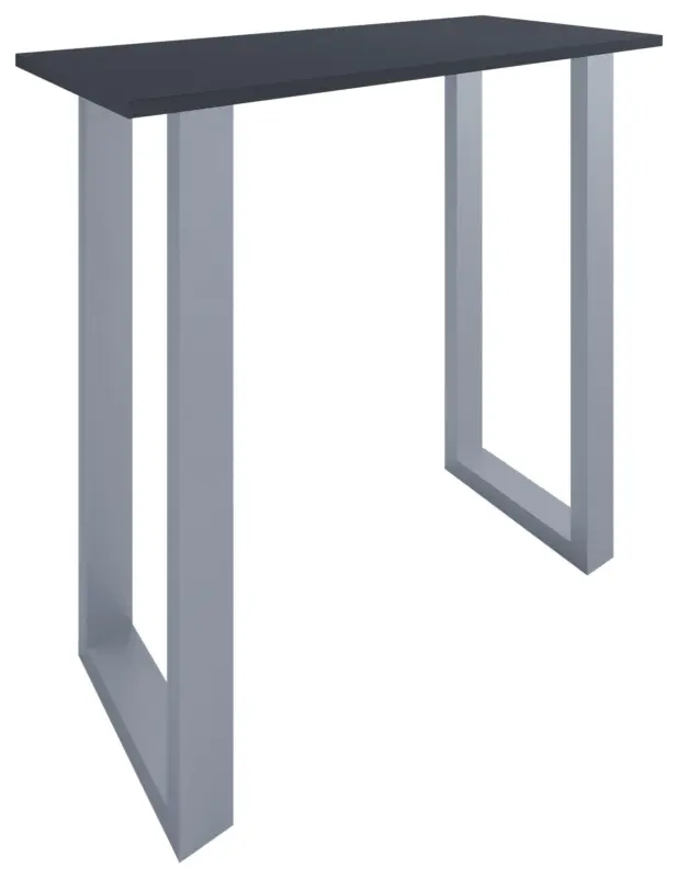 Bartisch Xona Anthrazit Silber ca.110x102x50cm