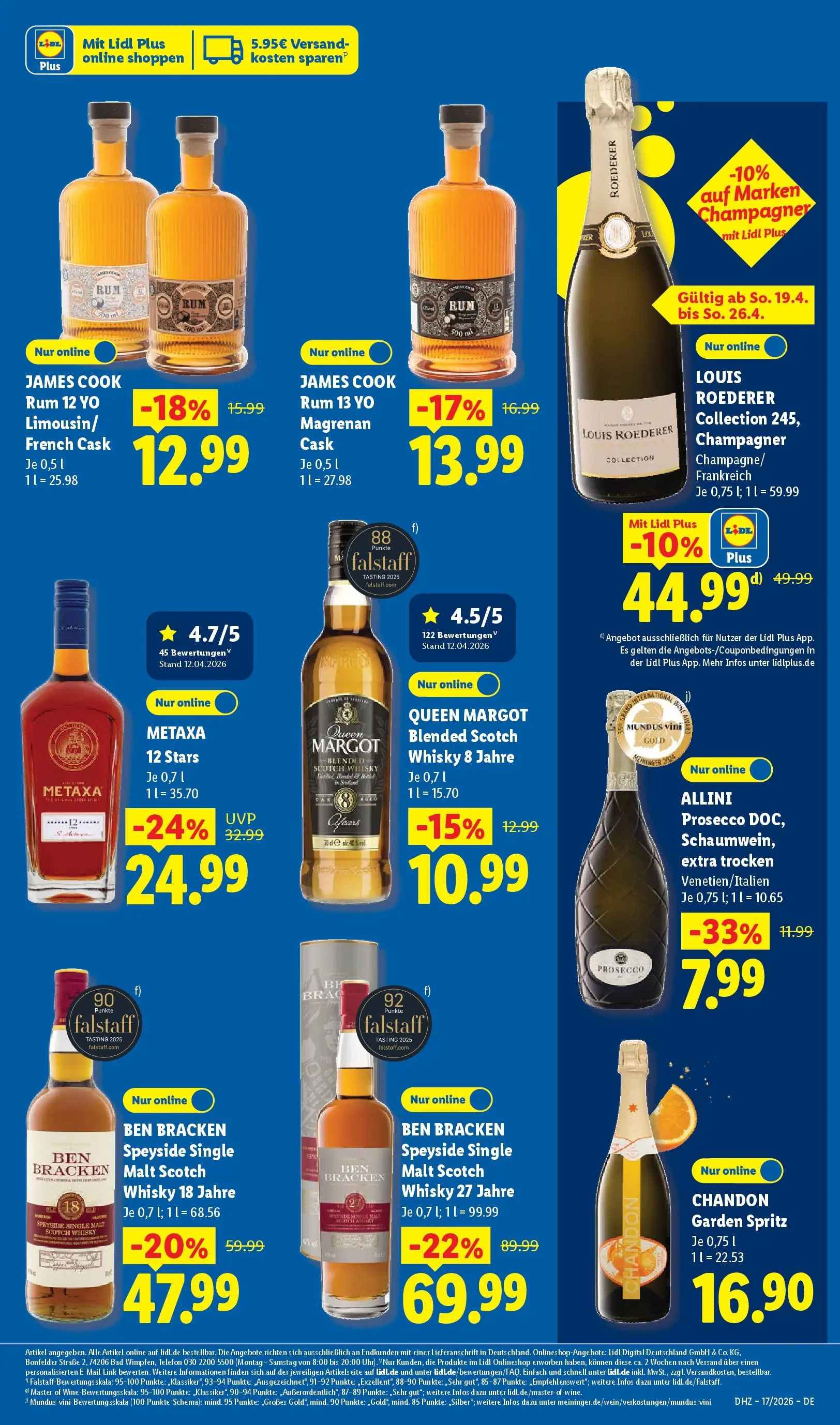 Lidl Prospekt Zülpich (ab 19.04.2026) zum Blättern » Angebote | Seite: 29 | Produkte: Bad, Metaxa, Prosecco, Telefon