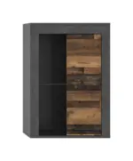 m&ouml;max Vitrine Jam Anthr./Natur ca. 86x60x35cm