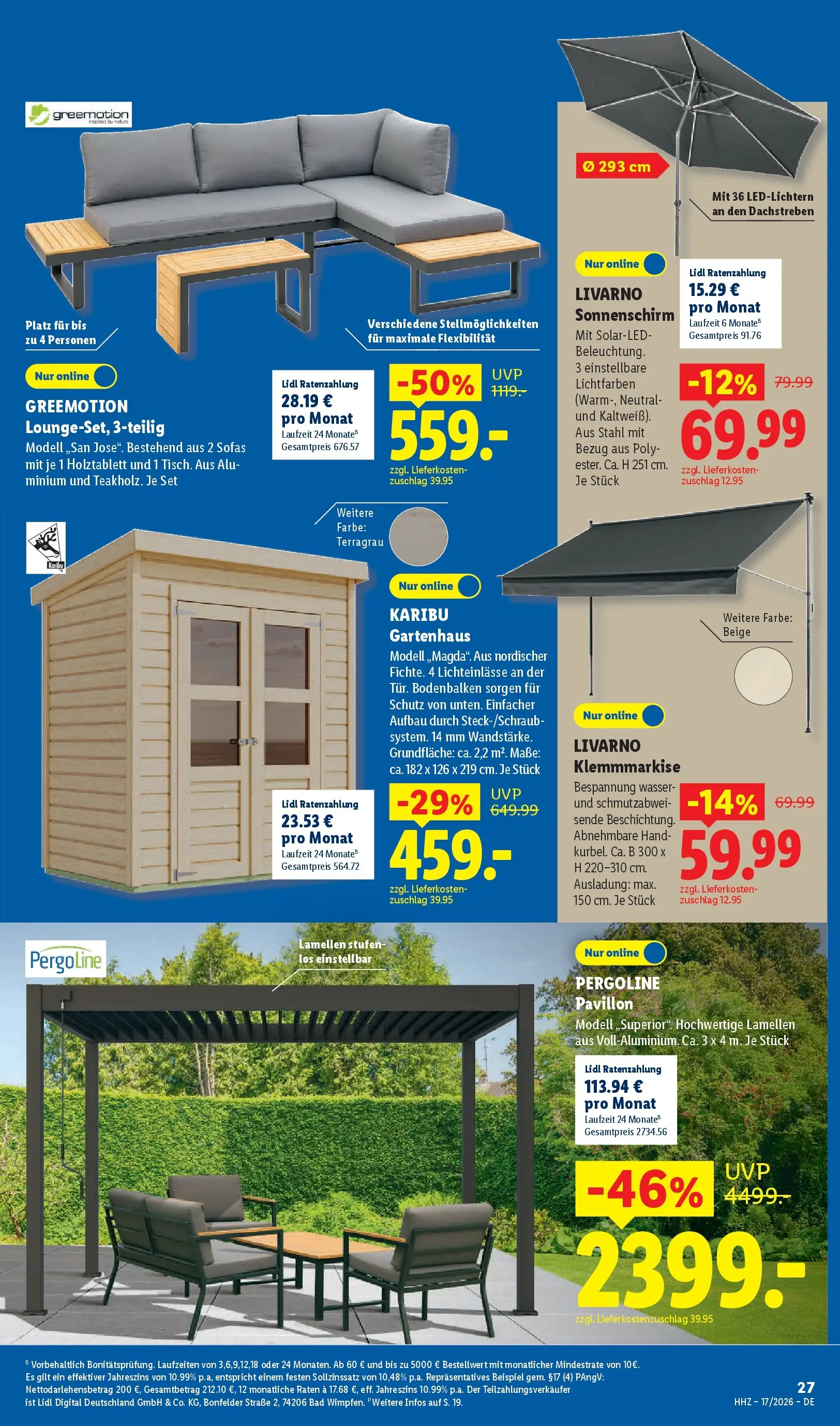 Lidl Prospekt Hof-innenstadt (ab 19.04.2026) zum Blättern » Angebote | Seite: 45 | Produkte: Bad, Wasser, Sonnenschirm