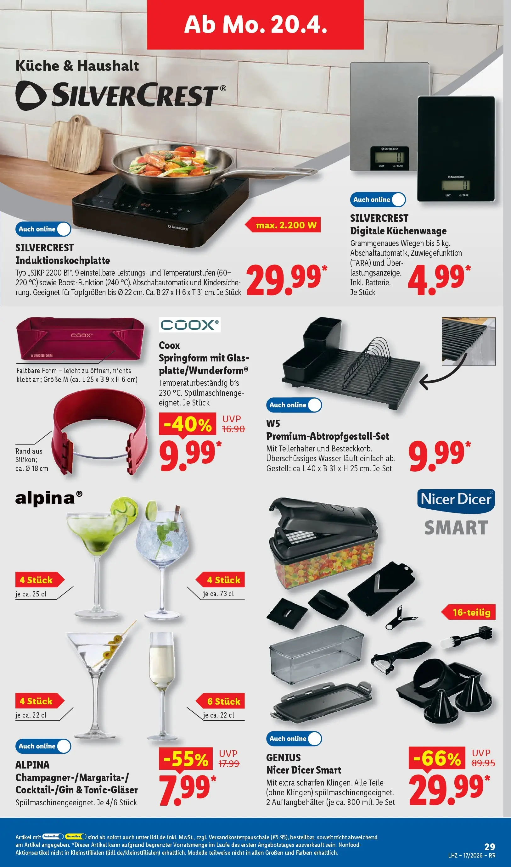 Lidl Prospekt Zülpich (ab 19.04.2026) zum Blättern » Angebote | Seite: 45 | Produkte: Küche, Wasser