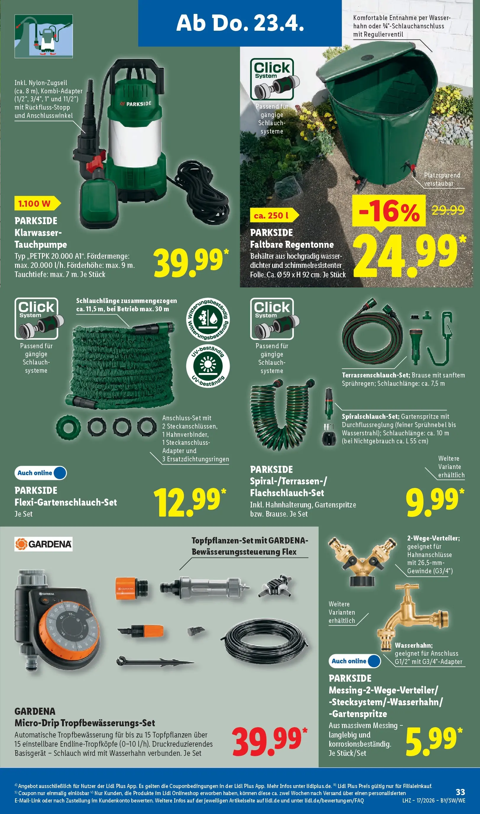 Lidl Prospekt Hof-innenstadt (ab 19.04.2026) zum Blättern » Angebote | Seite: 51 | Produkte: Adapter, Wasser