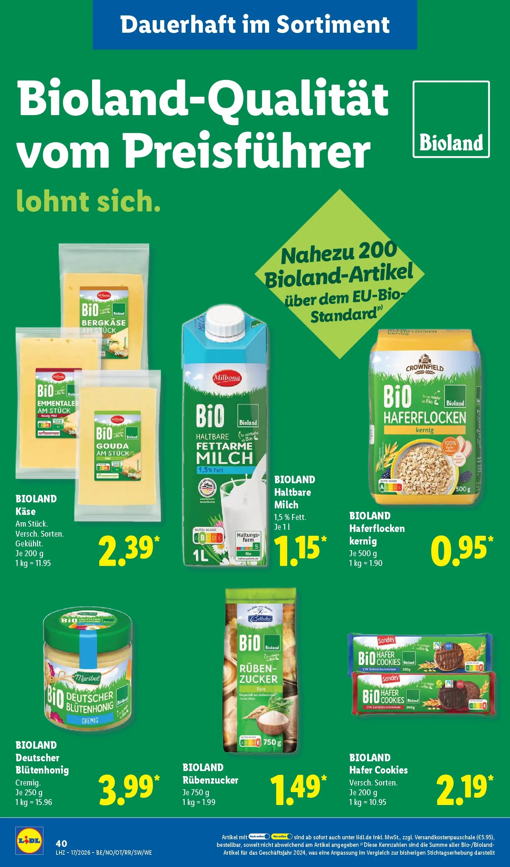 Lidl Prospekt Zülpich (ab 19.04.2026) zum Blättern » Angebote | Seite: 60 | Produkte: Milch, Käse, Gouda, Zucker