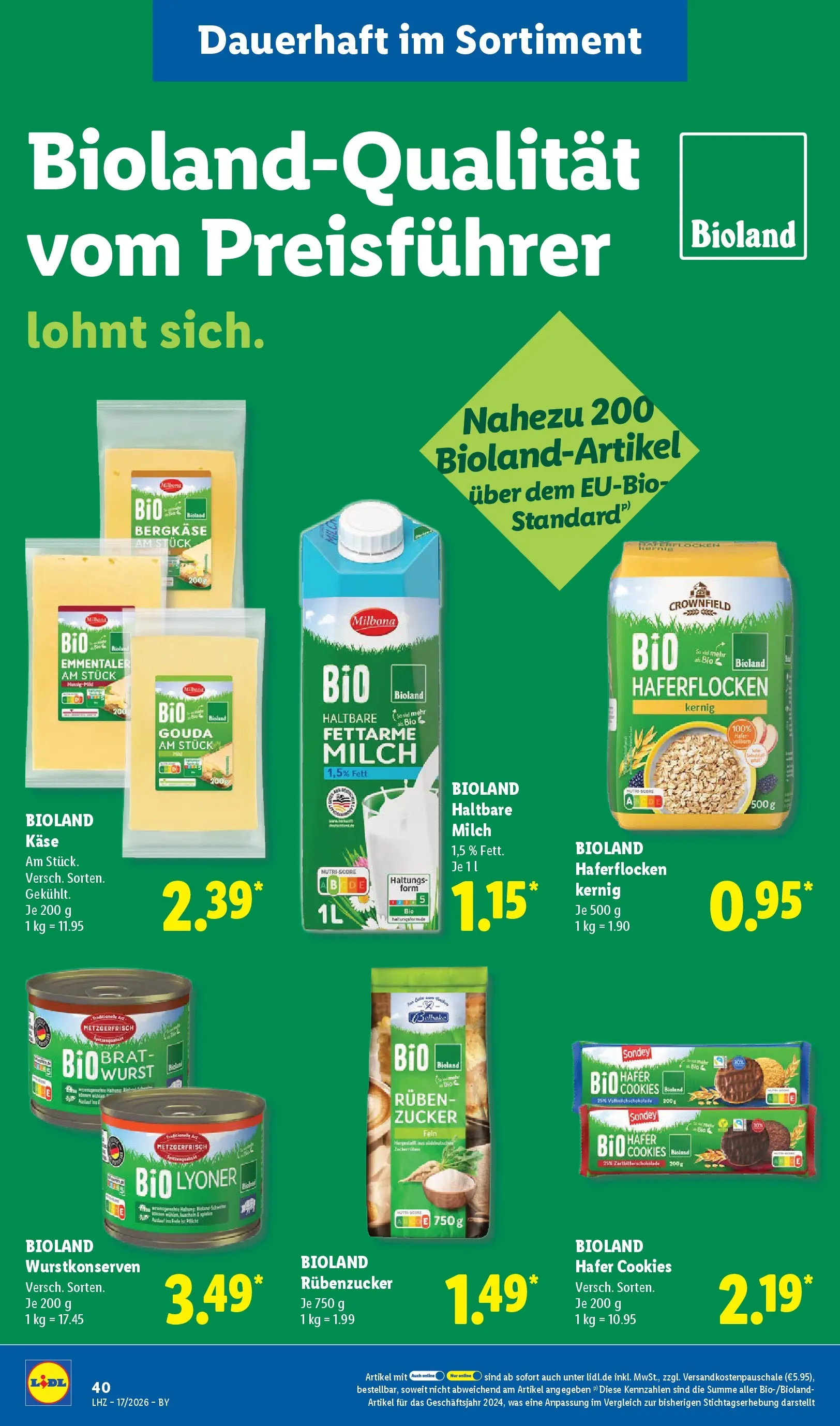 Lidl Prospekt Hof-innenstadt (ab 19.04.2026) zum Blättern » Angebote | Seite: 60 | Produkte: Käse, Gouda, Zucker, Wurst