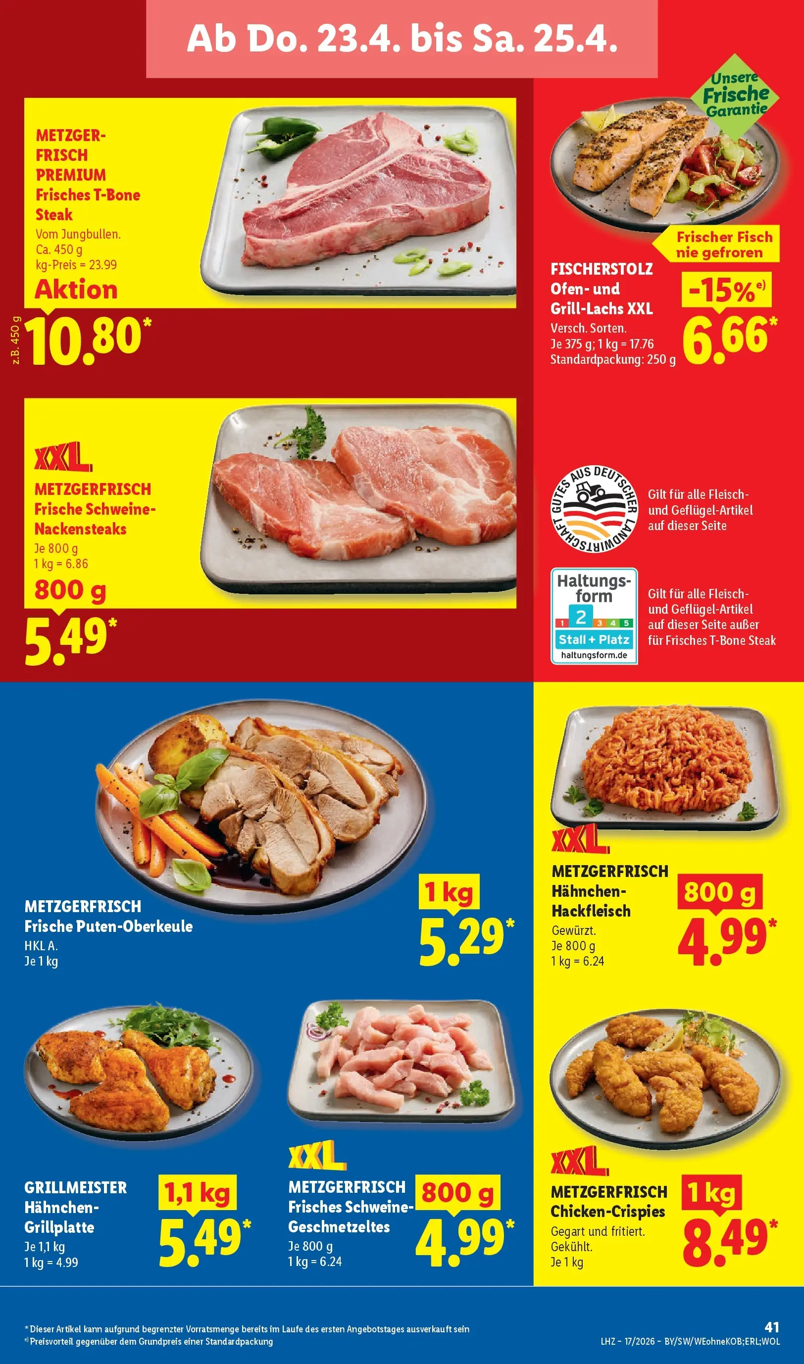 Lidl Prospekt Villingen-schwenningen (ab 19.04.2026) » Angebote online | Seite: 61 | Produkte: Nackensteaks, Ofen, Fisch, Steak Lidl Prospekt Villingen-schwenningen (ab 19.04.2026) zum Blättern » Angebote | Seite: 61 | Produkte: Nackensteaks, Ofen, Fisch, Steak
