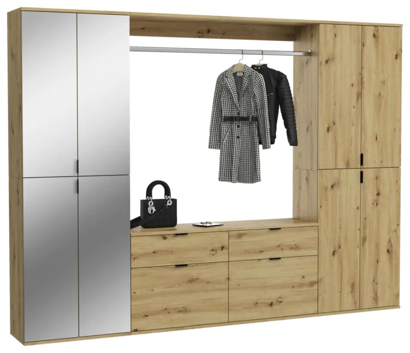 Garderobe Projekt X ca. 243x193 cm Artisan Eiche