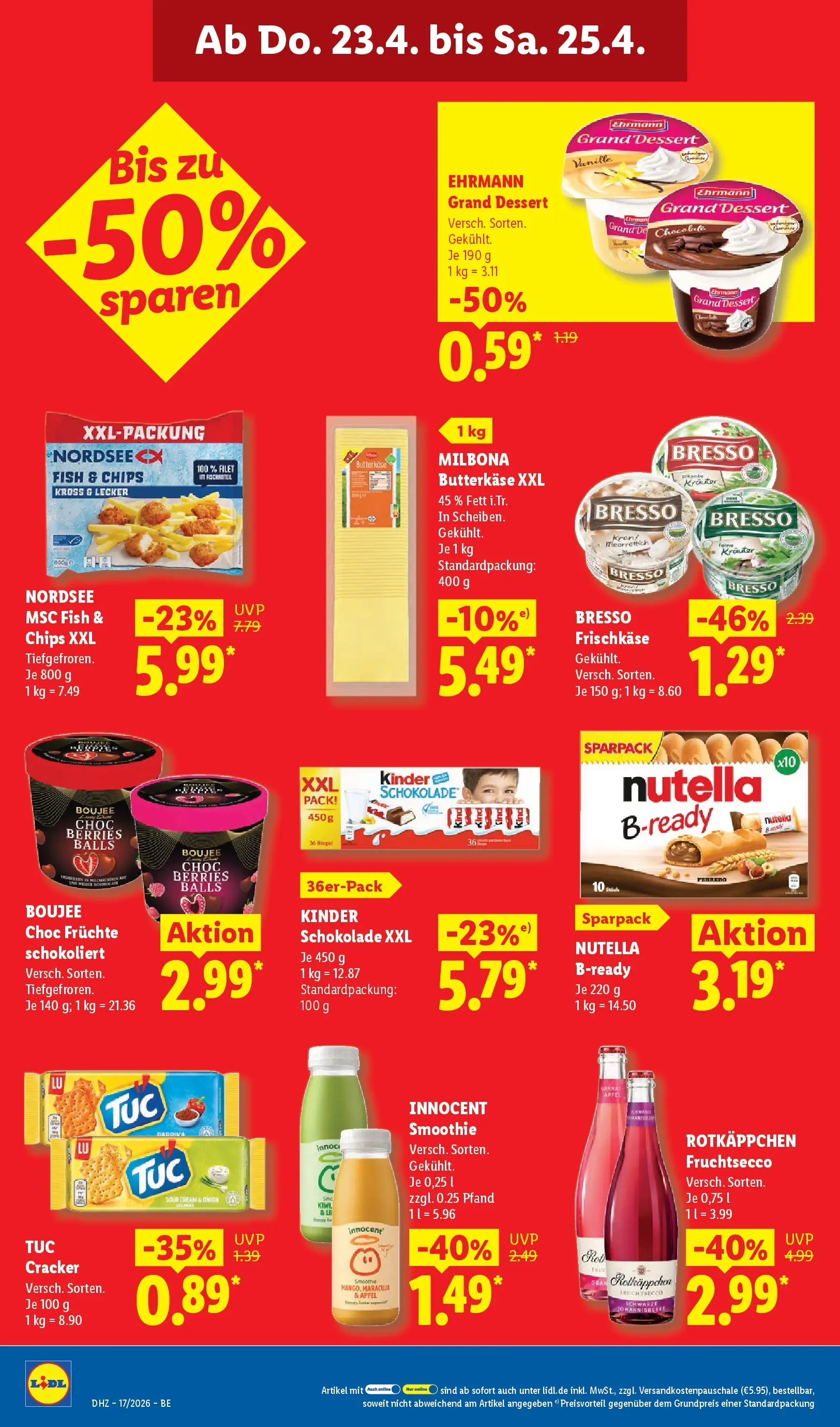 Lidl Prospekt Mahlow (ab 19.04.2026) zum Blättern » Angebote | Seite: 64 | Produkte: Nutella, Fruchtsecco, Kiwi, Frischkase