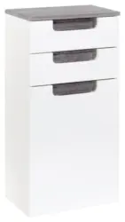 Unterschrank Siena Wei&szlig;/Eichefarbe