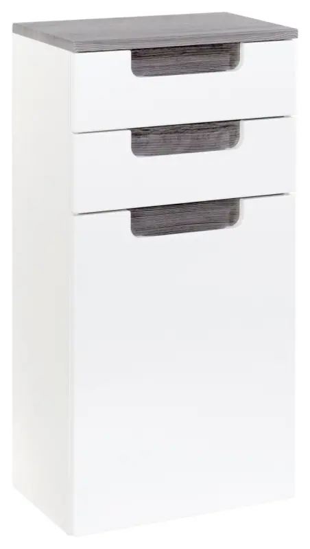 Unterschrank Siena Wei&szlig;/Eichefarbe