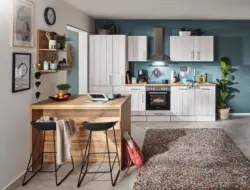 K&uuml;chenblock Anton mit Ger&auml;ten ca. 310-124 cm Wei&szlig;