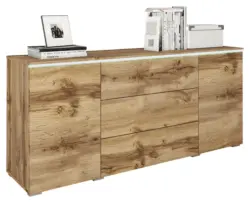 Sideboard Vera mit LED Eiche Wotan