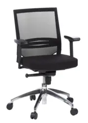 Drehstuhl Porto Pro Schwarz ca. 59x108x49cm