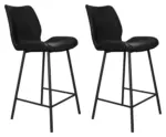 m&ouml;max Barhocker-Set Barron 2er-Set ca. 47x99 cm Schwarz