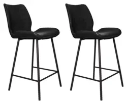 Barhocker-Set Barron 2er-Set ca. 47x99 cm Schwarz