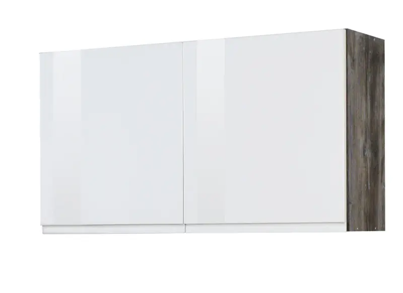 K&uuml;chenoberschrank "Cardiff" Wei&szlig;/Eiche