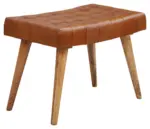 m&ouml;max Hocker WL6.012 ca. 67x47 cm Braun/Echtleder