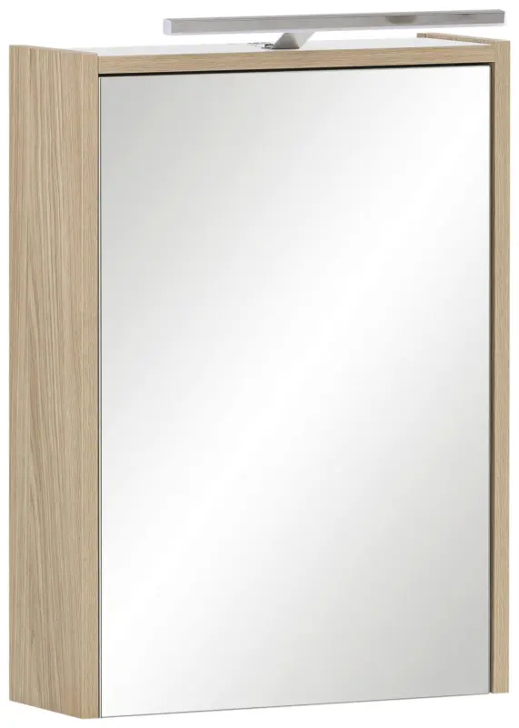 Spiegelschrank Flag Eiche mit LED 1-t&uuml;rig