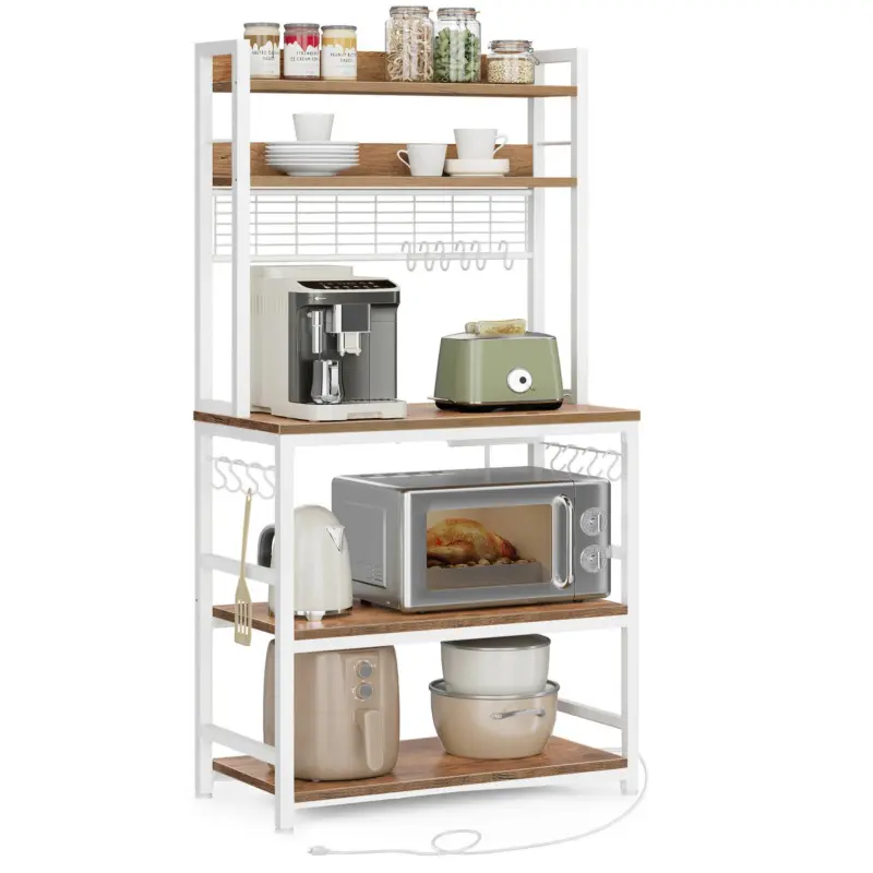 Regal Braun/ Wei&szlig; ca. 80x170x40 cm