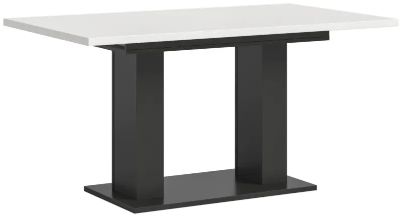 Ausziehtisch Marlon ca. 150-190 cm Wei&szlig;/Grau