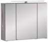 Spiegelschrank Stockholm mit LED 3-t&uuml;rig ca. 80x64 cm Eiche
