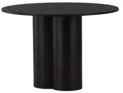 Esstisch Olivia &Oslash; ca. 110 cm Schwarz