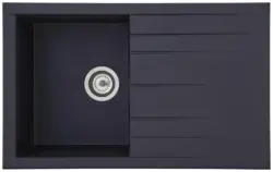 Einbausp&uuml;le Houston ca. 80x21x50 cm Schwarz