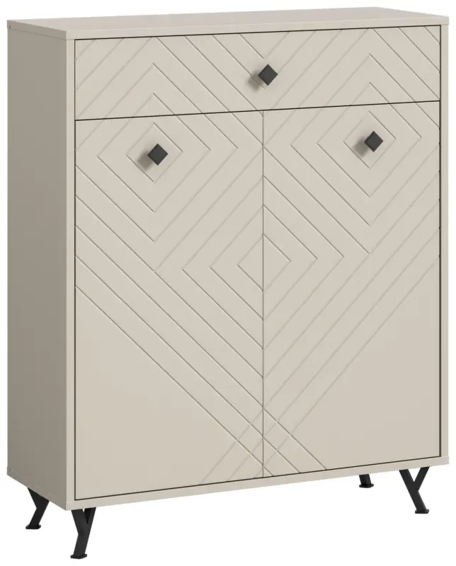 Schuhschrank Notes ca. 80x100x35 cm Sandbeige