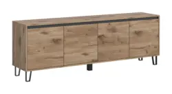 Lowboard Balton ca. 184x64x40 cm Eiche dunkel