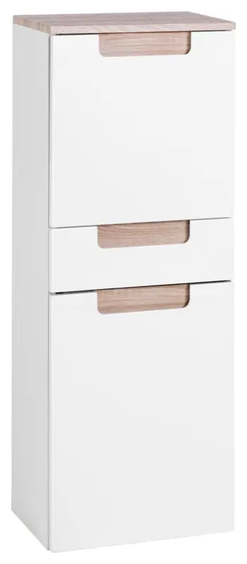 Midischrank Siena Eichefarbe/Wei&szlig;