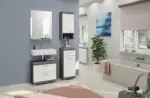 m&ouml;max Badezimmer Scout 3-tlg. ca. 97 cm Anthrazit/Wei&szlig;
