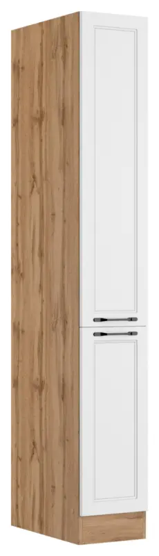 Apothekerschrank Meran ca. 30x200x60 cm Wei&szlig;/Eiche