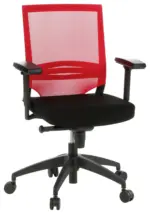 m&ouml;max Drehstuhl Porto Base Rot/Schwarz