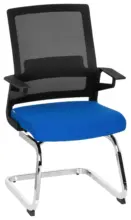 m&ouml;max Besucherstuhl Inventor V Blau/Schwarz