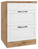 m&ouml;max Kochfeldumbauschrank Meran ca. 60x86x60 cm Wei&szlig;/Eiche