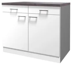 K&uuml;chenunterschrank Lucca Wei&szlig; ca. 100x85x57cm